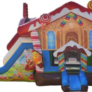 Candy Land Bounce House with Water Slide