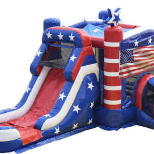 Old Glory USA Bounce House with Water Slide Combo