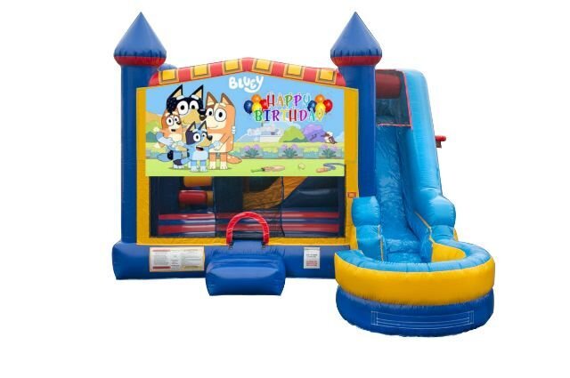 Bluey-Bounce-House-with-slide-rentals-Chicagoland-Area