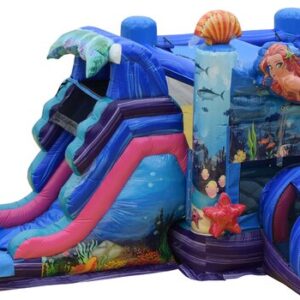 Mermaid Bounce House with Water Slide Combo