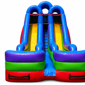 18' Double Lane Retro Slide